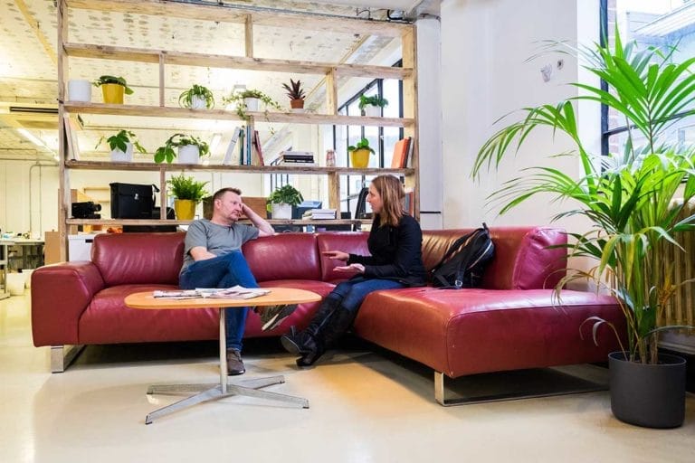 Reception waiting area